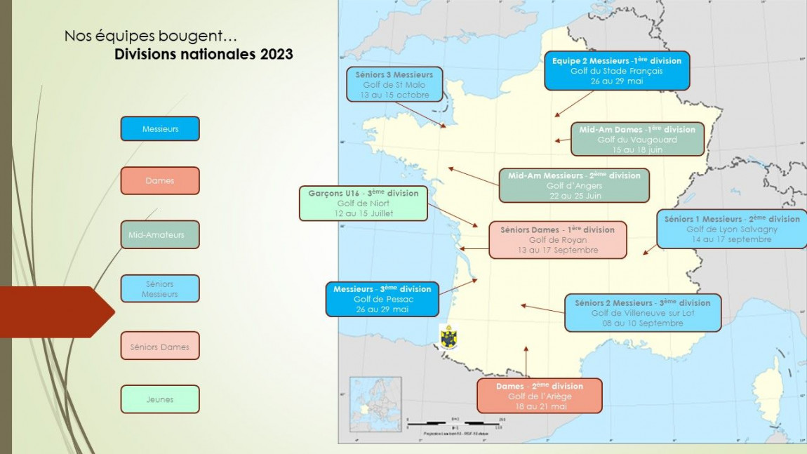 Déplacements Championnats nationaux 2023