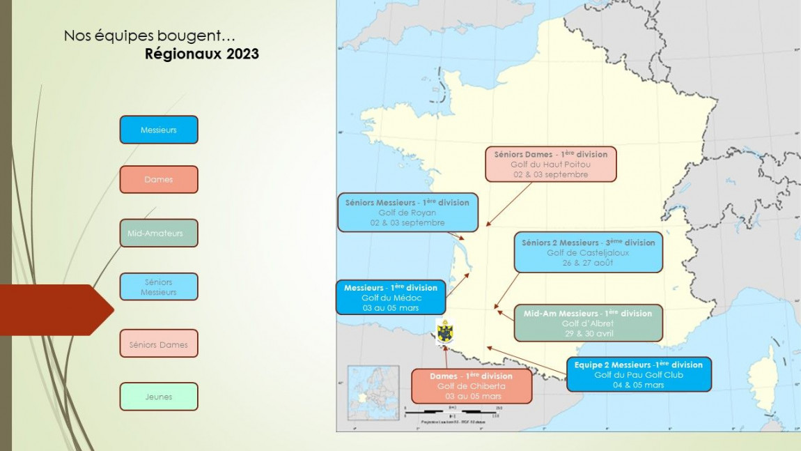 Déplacements Championnats régionaux 2023